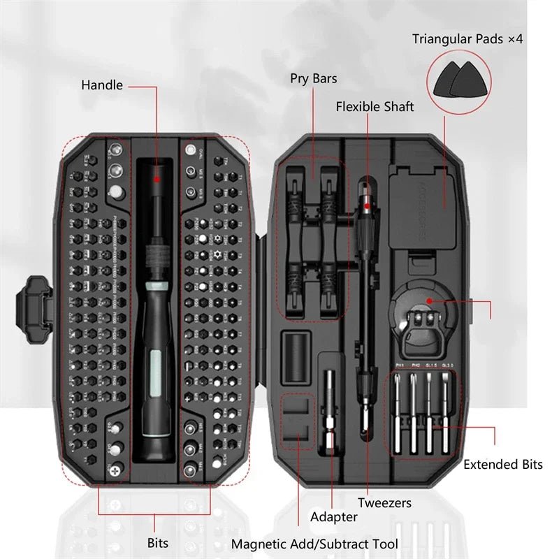 152 in 1 magnetic mini precision electric screwdriver Set Laptop Tool Kit Professional Computer Screwdriver Repair Screwdriver - Beauty