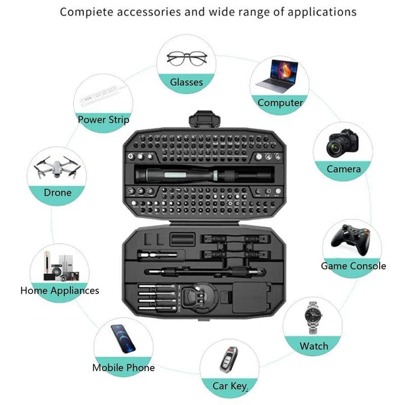 152 in 1 magnetic mini precision electric screwdriver Set Laptop Tool Kit Professional Computer Screwdriver Repair Screwdriver - Beauty