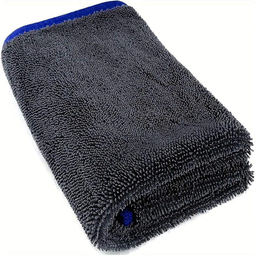 1pc Extra Large Car Towel - Ultra Absorbent Soft Non - Shedding No Stripe Quick Dry Detailing Cloth 24x35 Inches - Beauty
