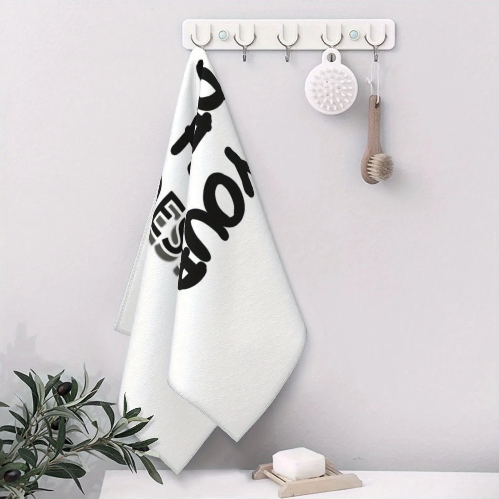 1Pc/2Pc Custom Towels - Woven Polyester Kitchen Towels, Modern Style, Ultra Soft Hand Washable Rectangular Dishcloths, Suitable for Indoor and Outdoor Use - Personalized Towel Set, Suitable for Home Decoration and Party Suppl - Beauty