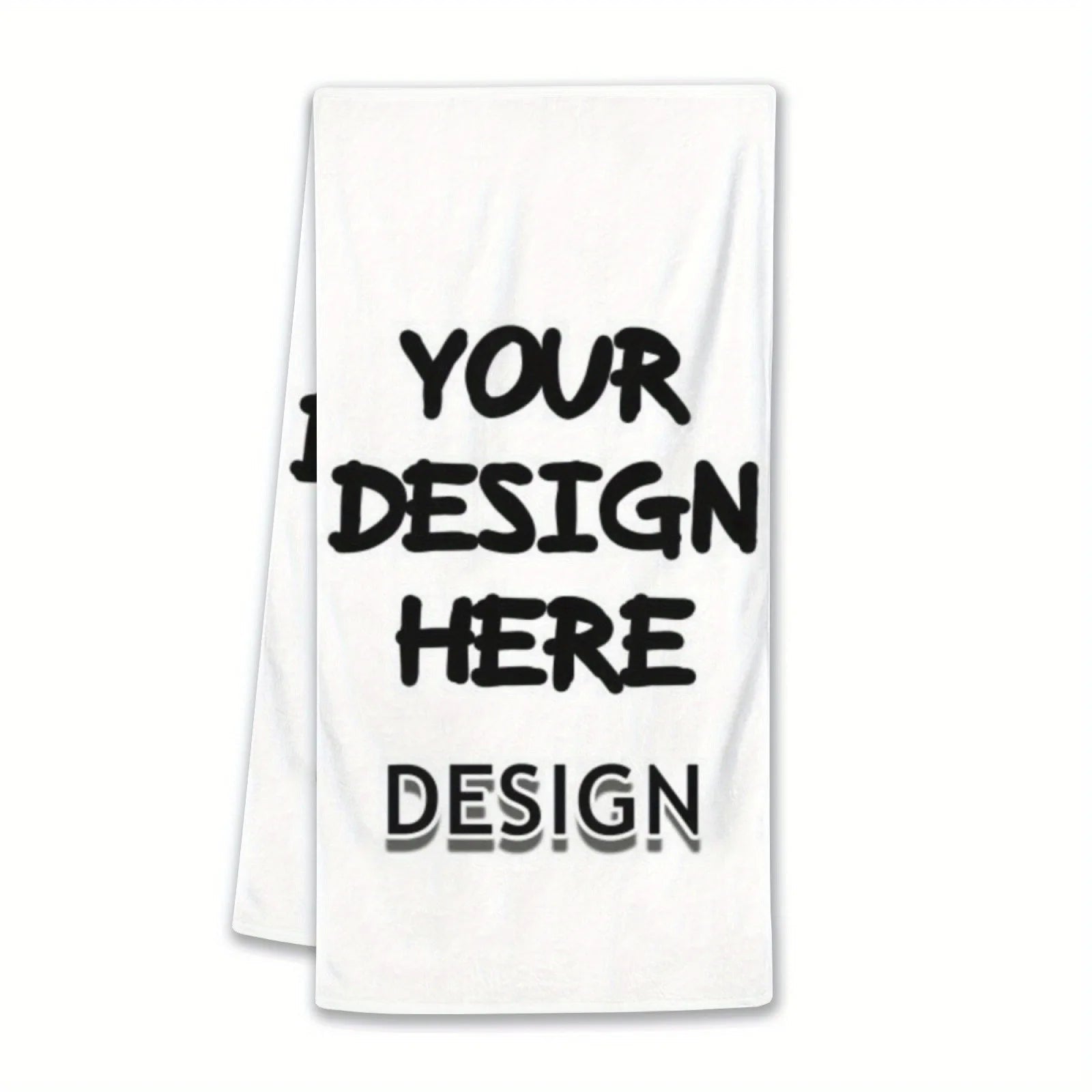 1Pc/2Pc Custom Towels - Woven Polyester Kitchen Towels, Modern Style, Ultra Soft Hand Washable Rectangular Dishcloths, Suitable for Indoor and Outdoor Use - Personalized Towel Set, Suitable for Home Decoration and Party Suppl - Beauty