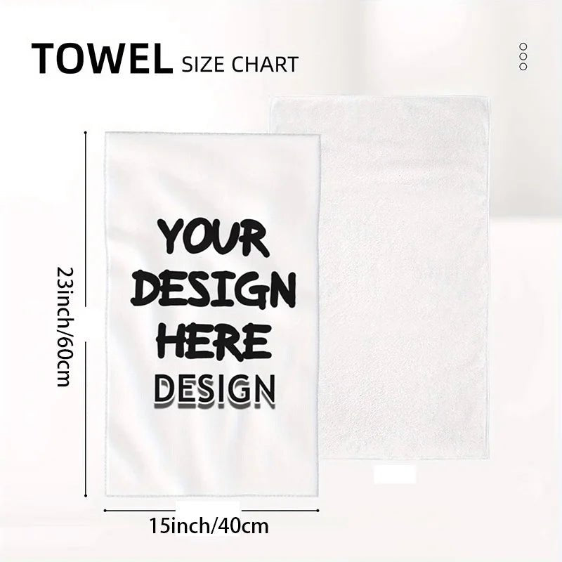 1Pc/2Pc Custom Towels - Woven Polyester Kitchen Towels, Modern Style, Ultra Soft Hand Washable Rectangular Dishcloths, Suitable for Indoor and Outdoor Use - Personalized Towel Set, Suitable for Home Decoration and Party Suppl - Beauty