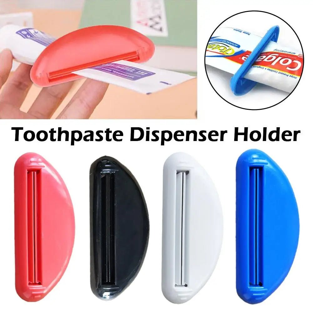 1pcs Multifunction Manual Toothpaste Dispenser Cream Tube Squeezer Bathroom Squeeze Paste Extruding Clip Squeezing Clamp - Beauty
