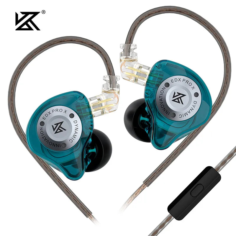 KZ EDX Pro X Single Dynamic Driver In-Ear Monitor Wired Earbuds HiFi Earphone with Detachable Cable