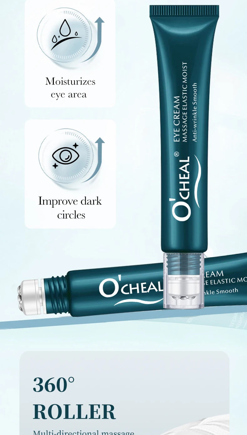 Ocheal 4pcs Roller Ball Massage Eye Cream Lightening Dark Circles Firming Skin Instant Eye Serum Stick Unisex Eyes Care As Gift