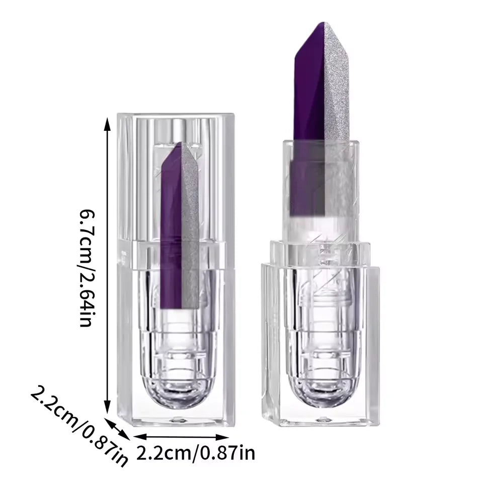 Two-color gradient mermaid lipstick - Sequins completed, moisturizing lipstick, smooth application technique