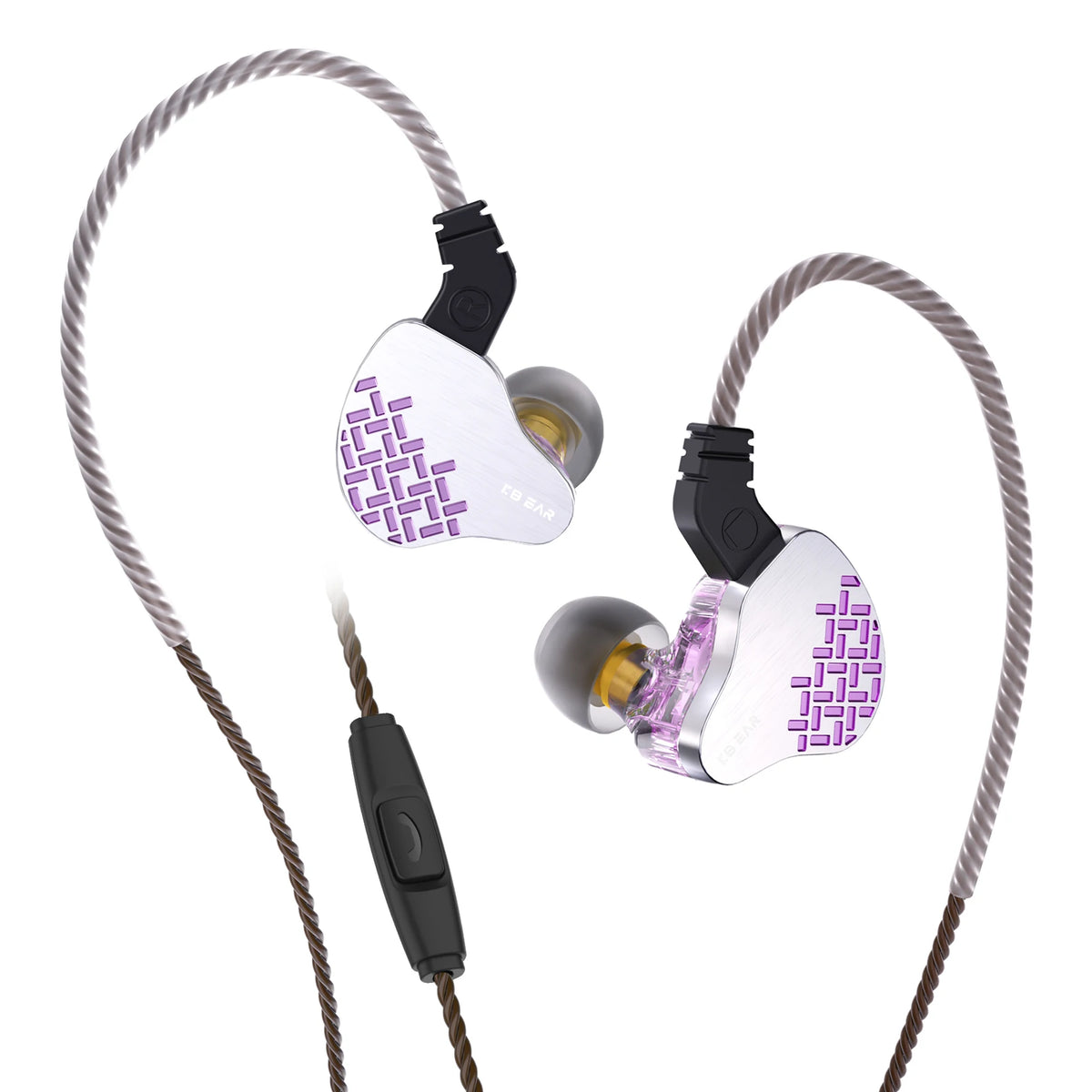 KBEAR Rosefinch Dynamic Hifi Wired Headphones Noise Cancelling Earbuds In Ear Monitor 10mm Biological Diaphragm Headset IEMS KZ