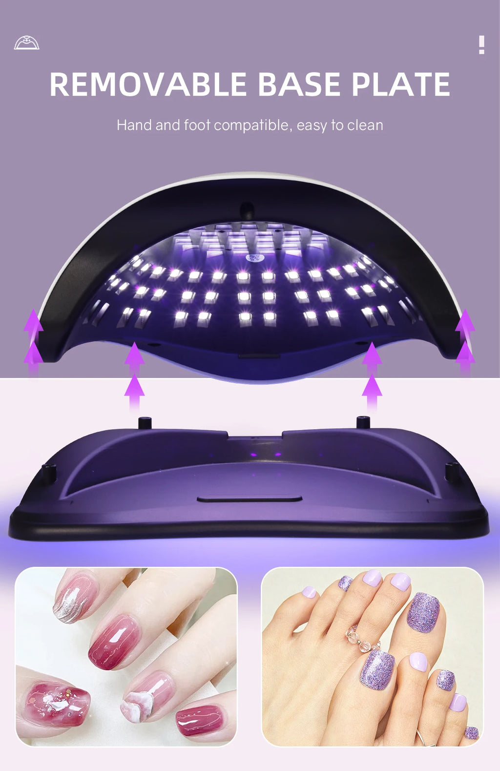 Sun-X25-max 380W 81LEDs UV LED Lamp for Nails Powerful Nail Dryer For Curing All Gel Nail Polish Drying UV Light for Manicure