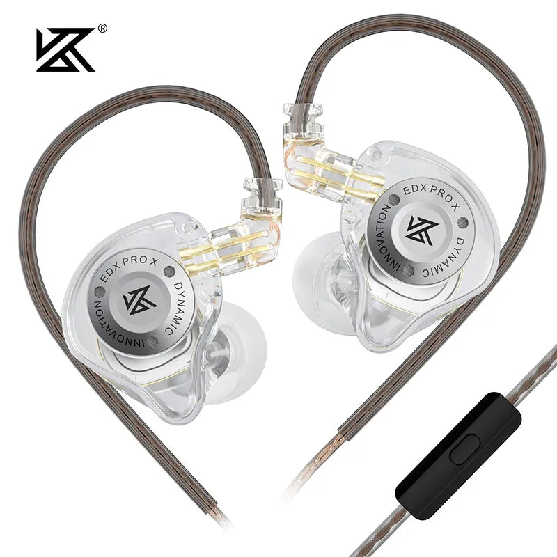 KZ EDX Pro X Single Dynamic Driver In-Ear Monitor Wired Earbuds HiFi Earphone with Detachable Cable
