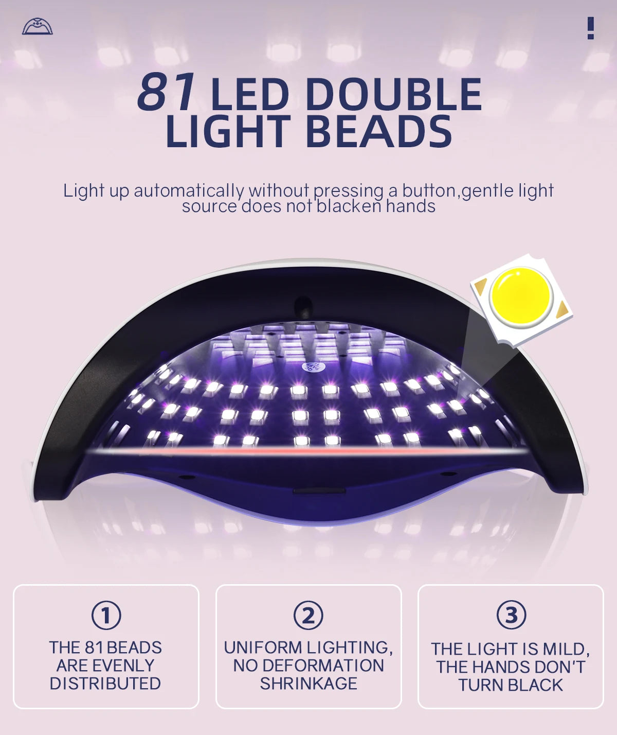 Sun-X25-max 380W 81LEDs UV LED Lamp for Nails Powerful Nail Dryer For Curing All Gel Nail Polish Drying UV Light for Manicure