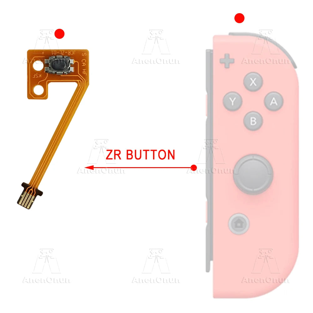 ZL ZR L Button Flex Cable for Switch/Switch OLED Joycon Replacement Repair Part Fix Unresponsive Shoulder Button & Broken Ribbon