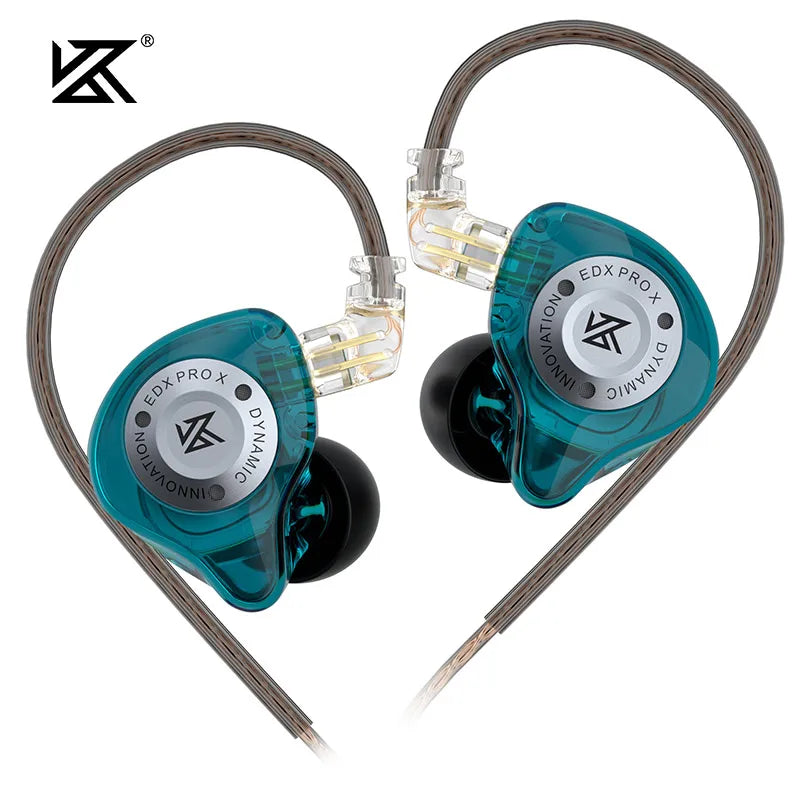 KZ EDX Pro X Single Dynamic Driver In-Ear Monitor Wired Earbuds HiFi Earphone with Detachable Cable