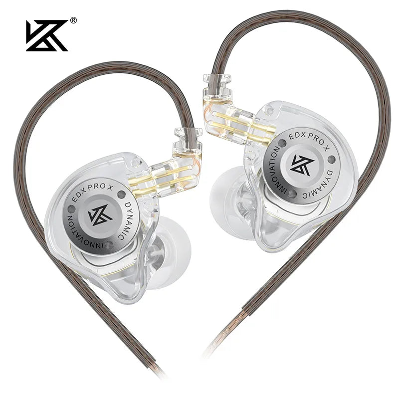 KZ EDX Pro X Single Dynamic Driver In-Ear Monitor Wired Earbuds HiFi Earphone with Detachable Cable