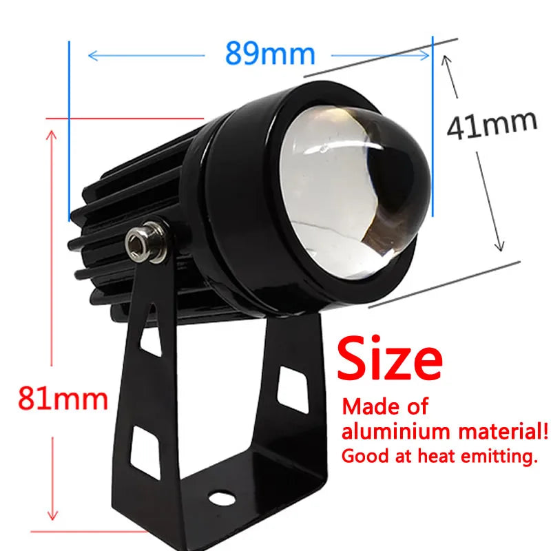 Outdoor LED Wall spotlight 9W 12W landscape Lighting 220V Red Green Blue RGB Wall light IP66 Waterproof one beam lights