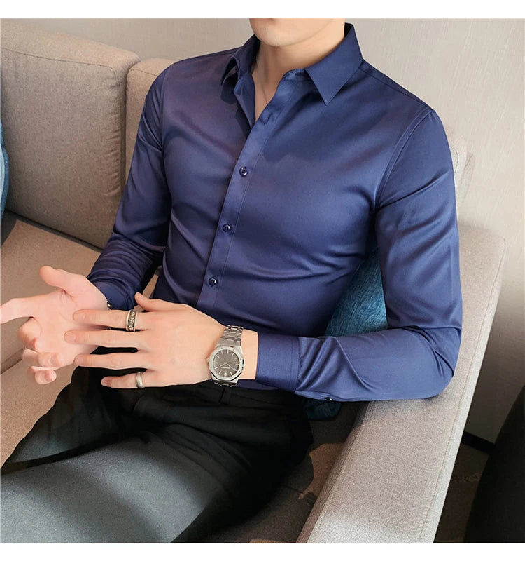 Men's Long-Sleeve Button-Down Shirt
