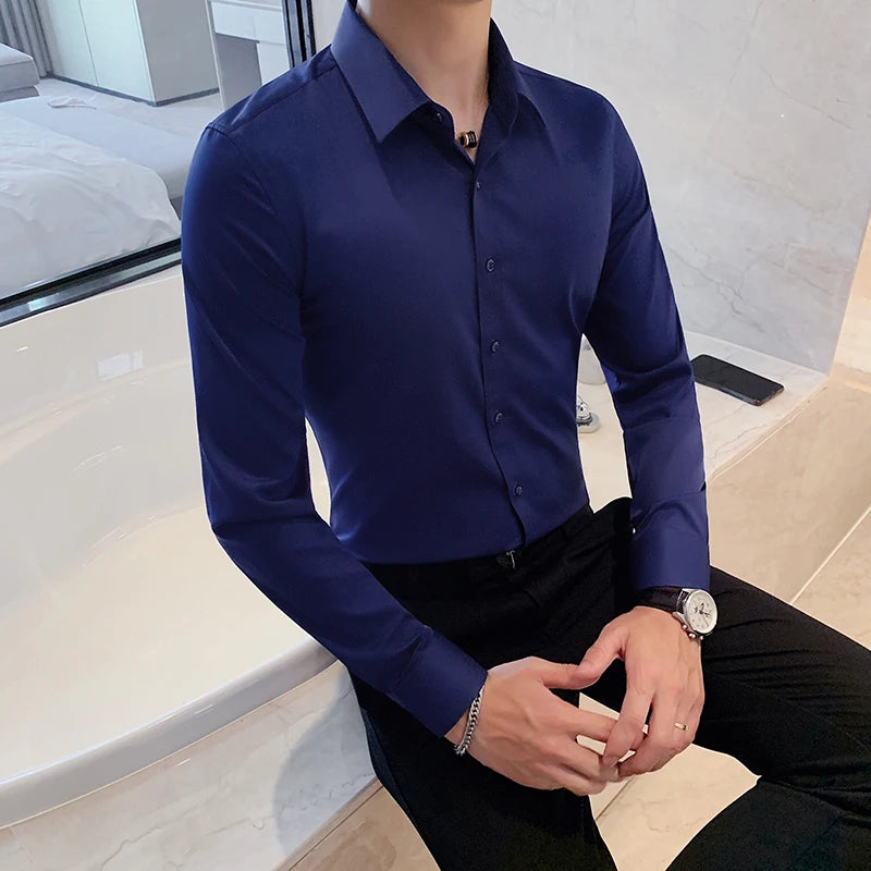 Men's Long-Sleeve Button-Down Shirt
