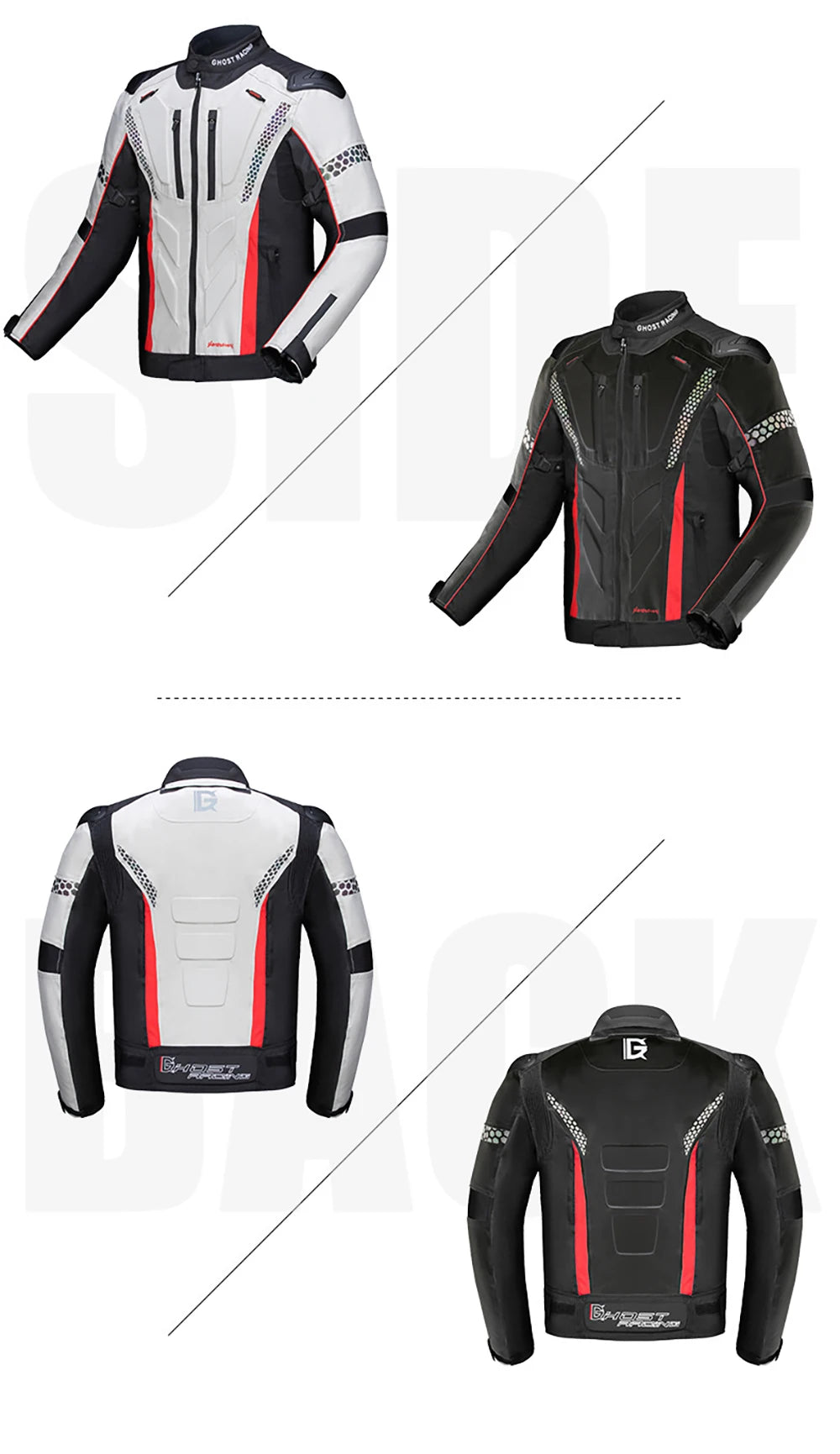 New Motorcycle Jacket Pants Suit Protective Gear Motorbike Riding Jacket Waterproof Windproof Motorcycle Pants Suit