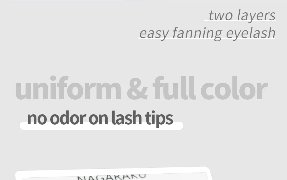 NAGARAKU Easy Fanning Eyelash Extension Autofan Fast Bloom Self Flowering Pre-bonded Volume Makeup Easyfan False Eyelashes