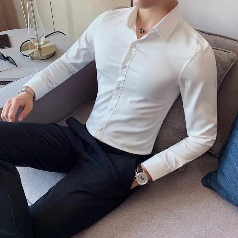 Men's Long-Sleeve Button-Down Shirt