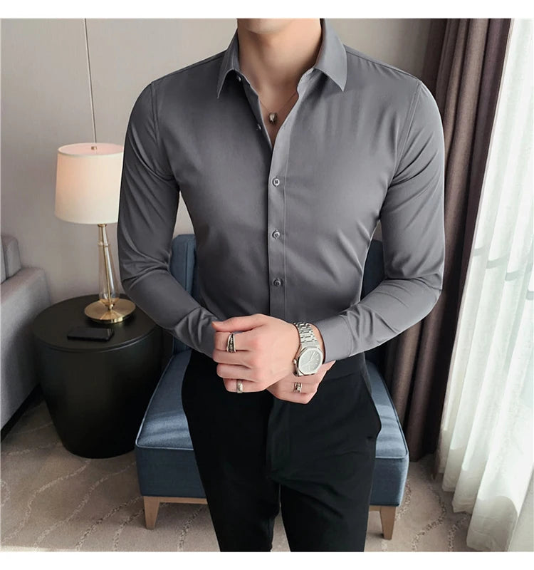 Men's Long-Sleeve Button-Down Shirt