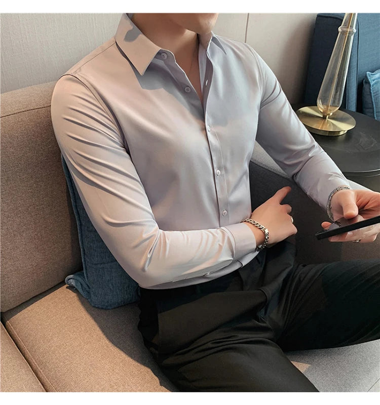 Men's Long-Sleeve Button-Down Shirt