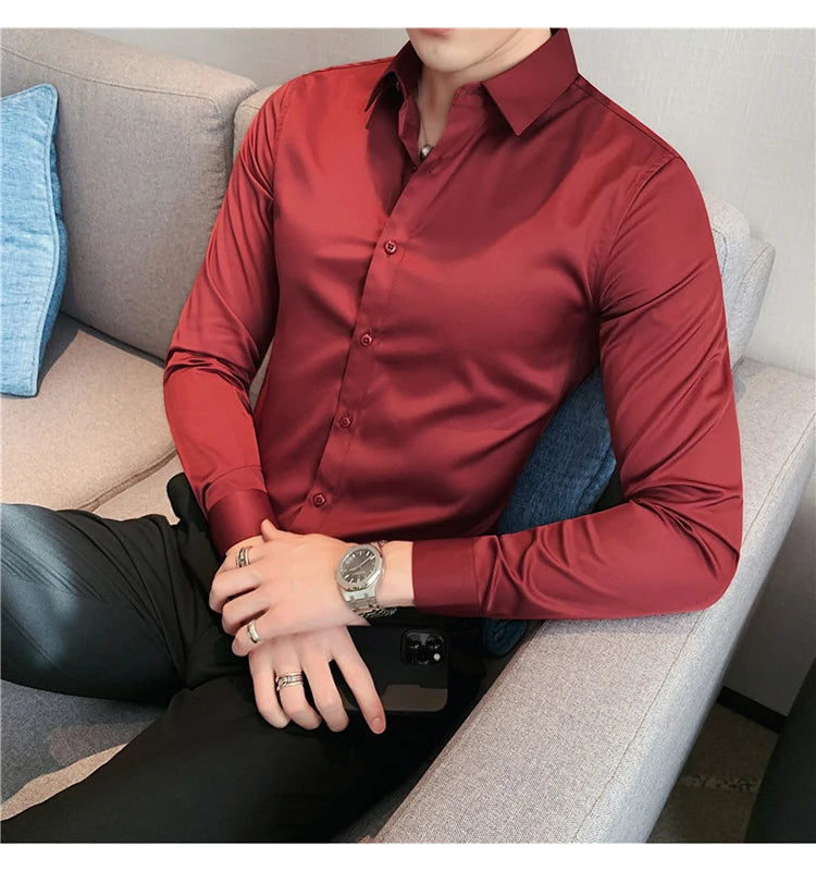 Men's Long-Sleeve Button-Down Shirt