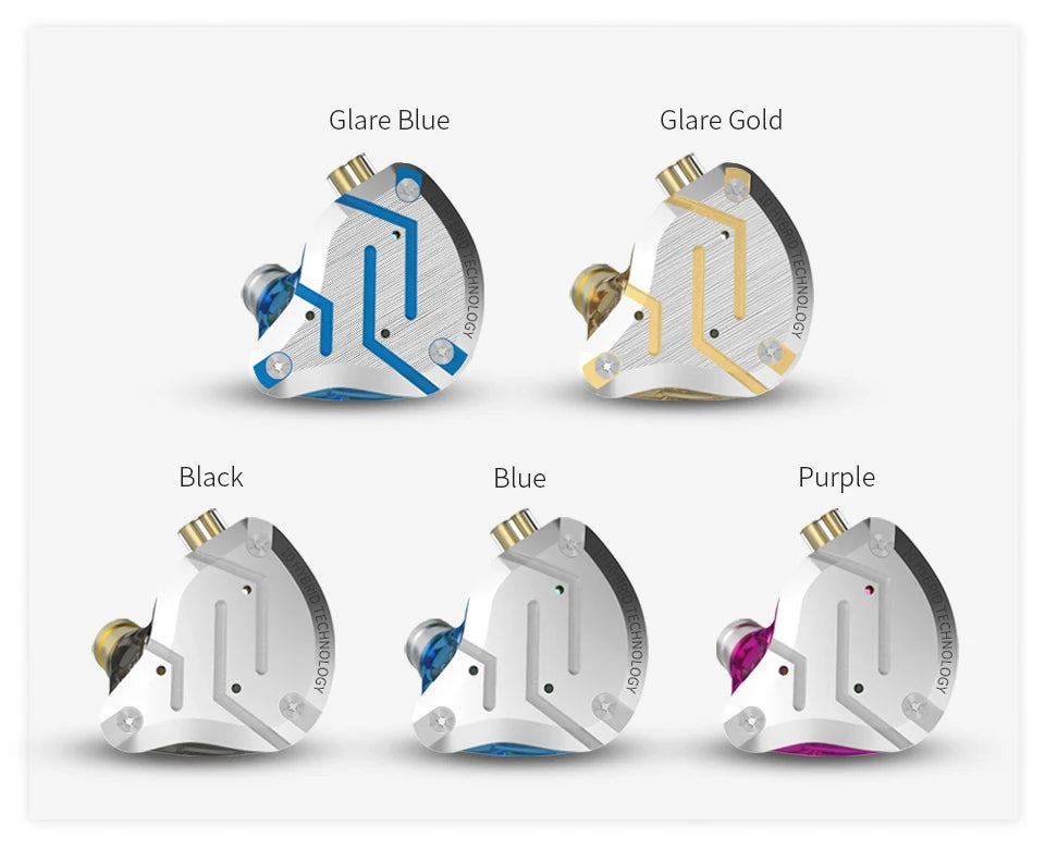 KZ ZS10 Pro 4BA 1DD Hybrid In Ear Metal Earphones10 Drivers HIFI Bass Earbuds Monitor Sport Noise Cancelling Headset ZSX ZAX Z3