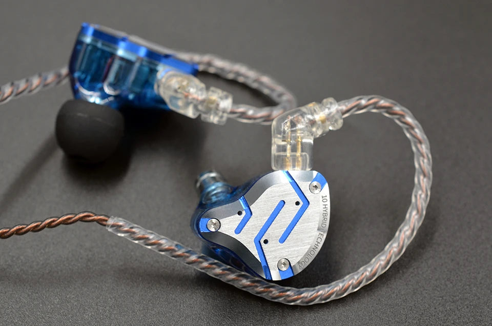 KZ ZS10 Pro 4BA 1DD Hybrid In Ear Metal Earphones10 Drivers HIFI Bass Earbuds Monitor Sport Noise Cancelling Headset ZSX ZAX Z3