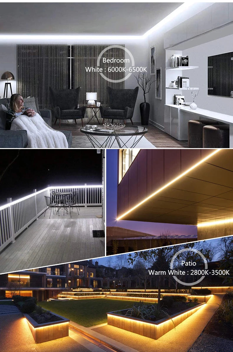 1-100M LED Tape AC220V LED 60-276LEDS With EU SMD 2835 5050 High Safety Brightness Flexible Strip Outdoor Waterproof Strip Light