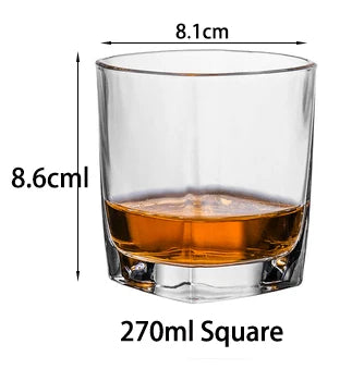 Fashion Whiskey Glasses, Scotch Whisky, Bourbon, Cocktails, RUM, Durable Whiskey Glasses