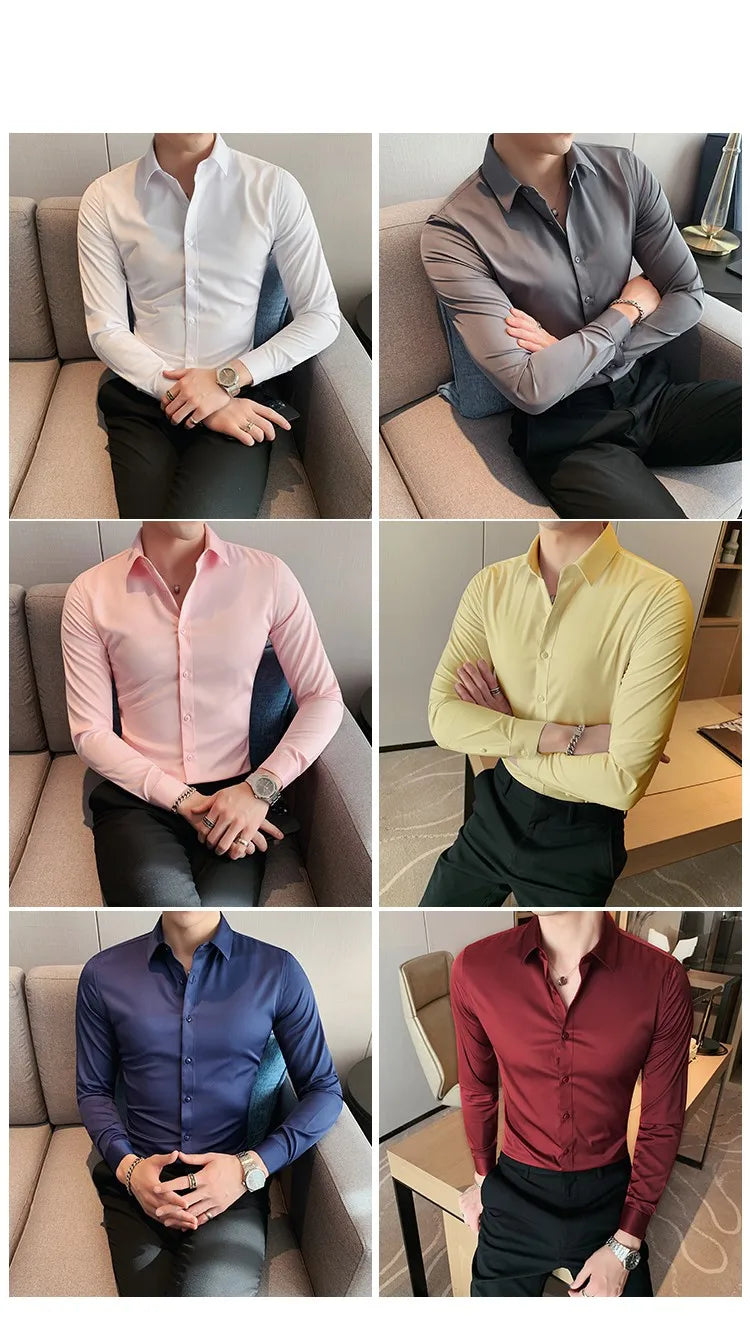 Men's Long-Sleeve Button-Down Shirt