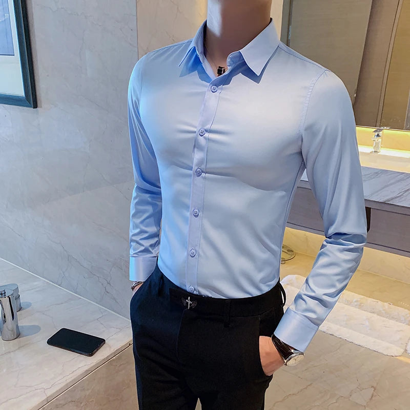 Men's Long-Sleeve Button-Down Shirt