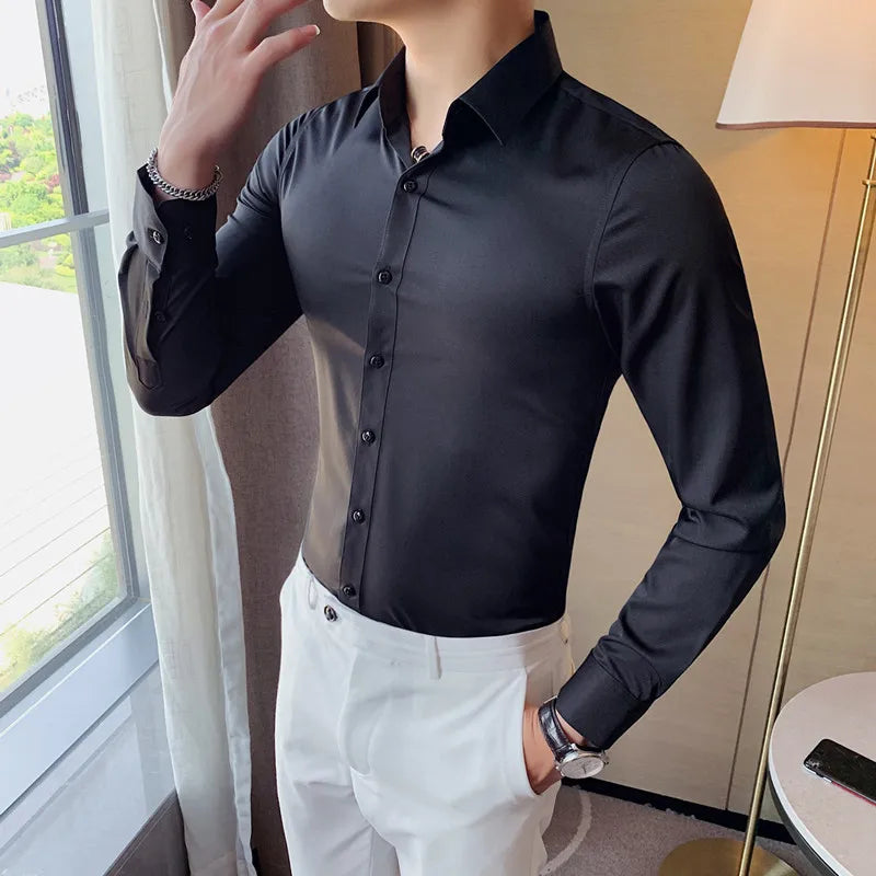 Men's Long-Sleeve Button-Down Shirt