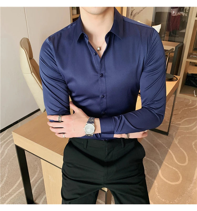 Men's Long-Sleeve Button-Down Shirt