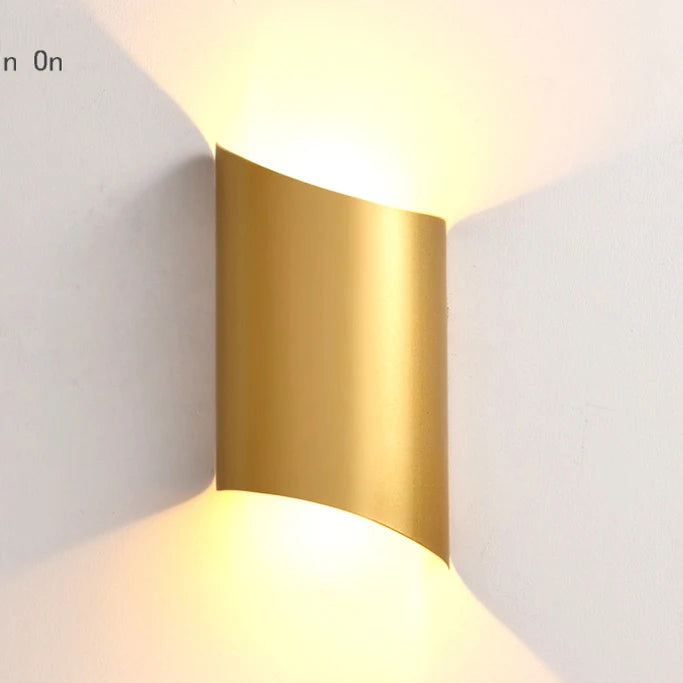 14W LED Wall Lights For Living Room Modern Lighting Black Gold Wall Mount Sconce Bedroom Light Indoor Wall Fixtures Up Down Lamp