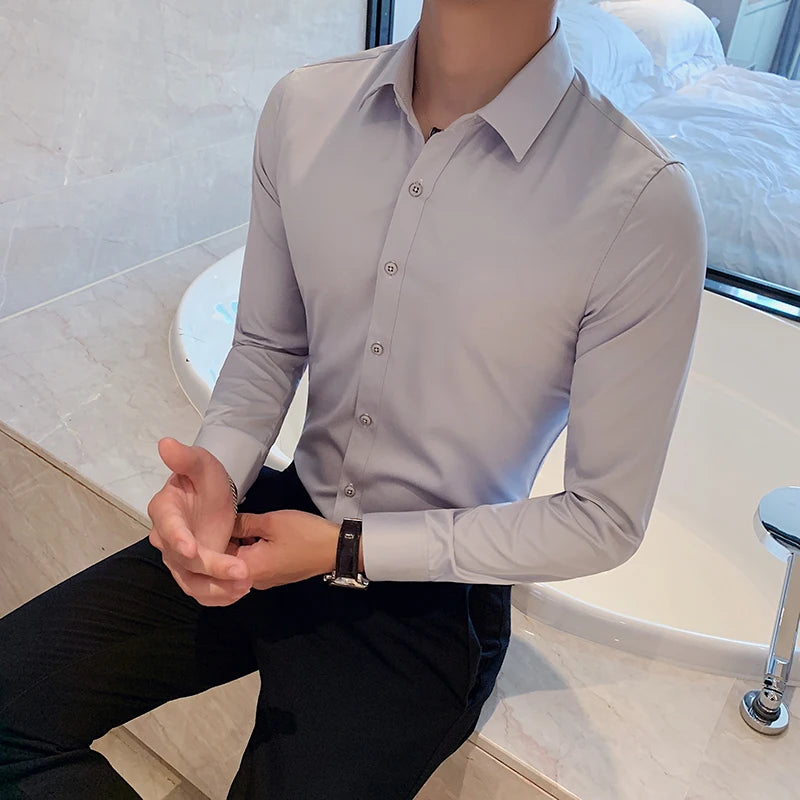 Men's Long-Sleeve Button-Down Shirt