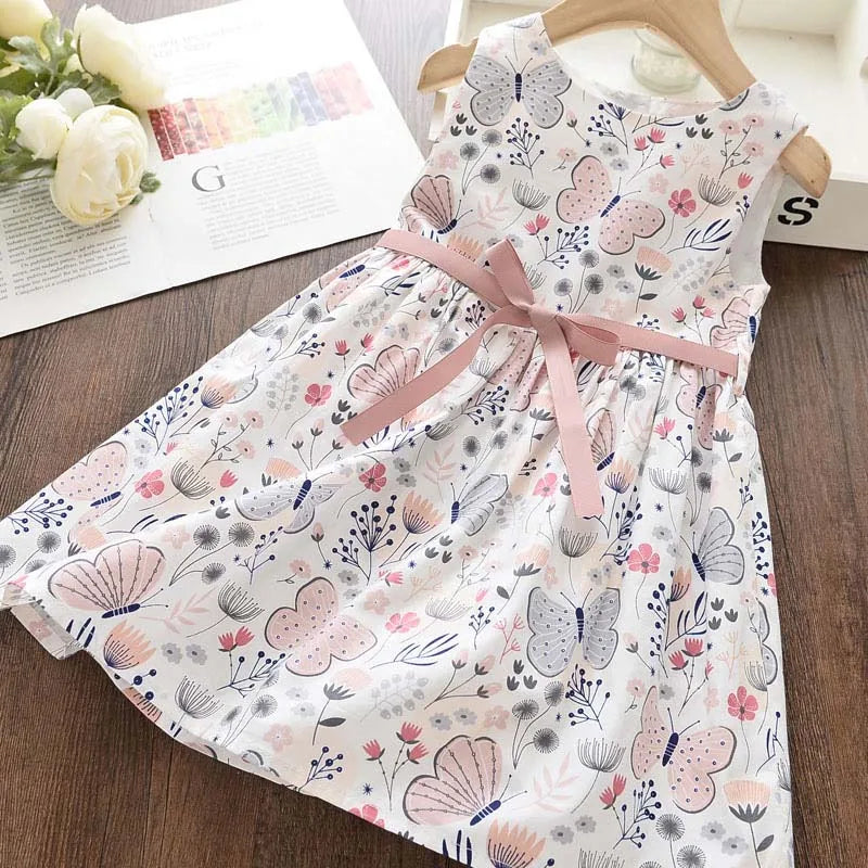 Bear Leader Floral Girls Dress Floral Kids Dresses Girls Princess Dress Children Clothes Girls Dress Casual Wear 3 7Y Vestido