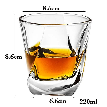 Fashion Whiskey Glasses, Scotch Whisky, Bourbon, Cocktails, RUM, Durable Whiskey Glasses