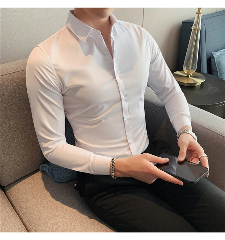 Men's Long-Sleeve Button-Down Shirt