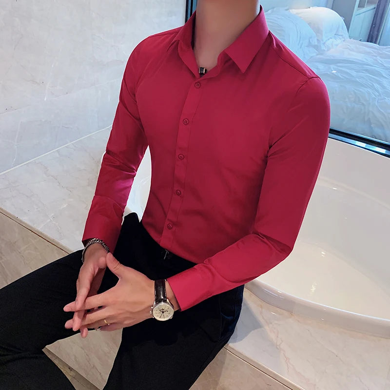 Men's Long-Sleeve Button-Down Shirt