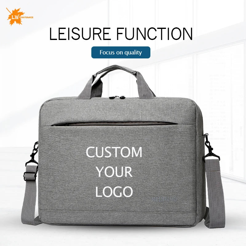 Custom Bag Men's Handbags Women's Bag Laptop Bag Sleeve Case Protective Shoulder Bag Briefcases Men's Handbag for Documents