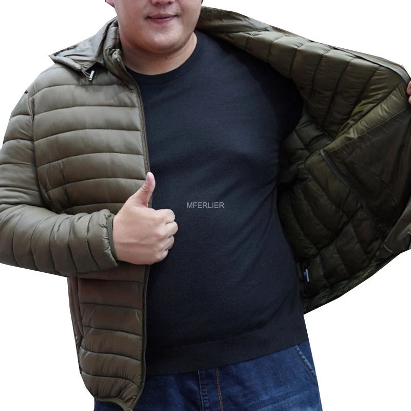 Autumn Winter Men Jackets 10XL Bust 164cm 5XL 6XL 7XL 8XL 9XL Plus Size Coat