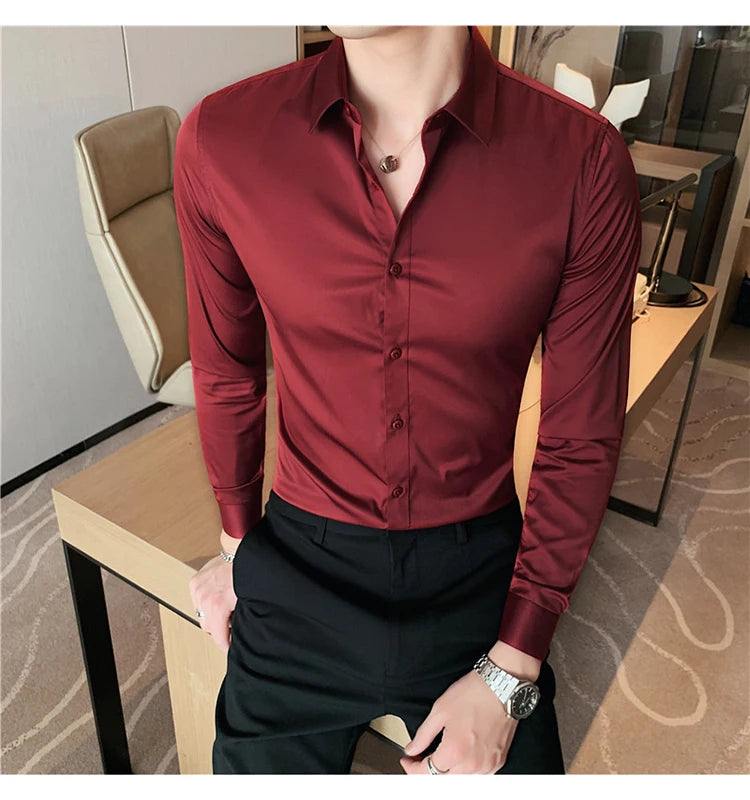 Men's Long-Sleeve Button-Down Shirt