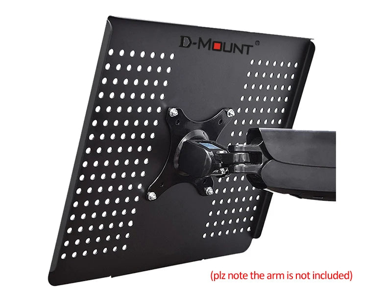DL-LP7 Steel Within 15.6' Universal Notebook Bracket Laptop Tray Fits VESA 100X100 Laptop Support Holder Black