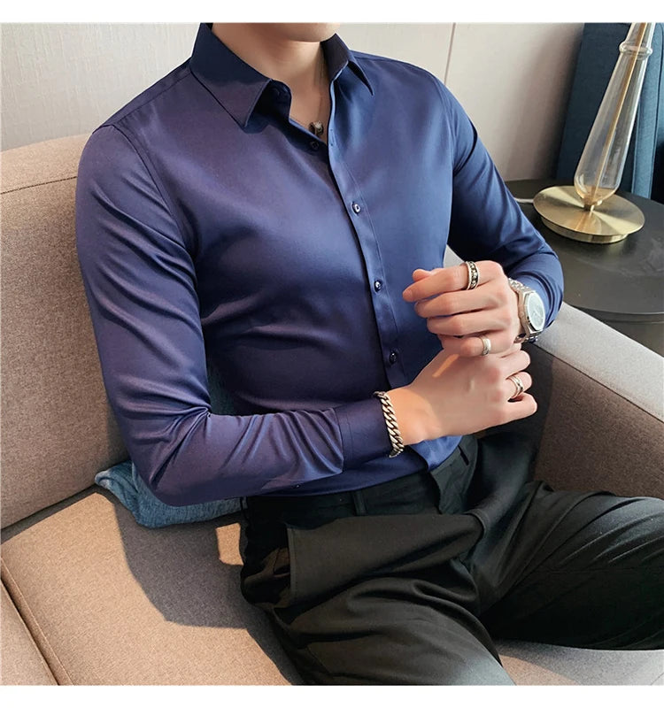 Men's Long-Sleeve Button-Down Shirt