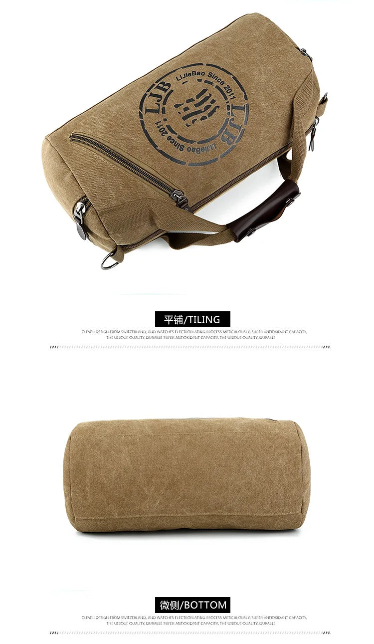 Durable Multifunction Handbag Men Canvas Bag Training Gym Bag Women Fitness Bags Outdoor Sports Bags for Male&Female duffel bags