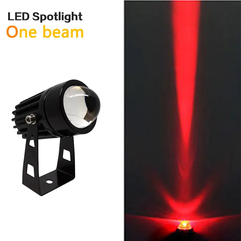 Outdoor LED Wall spotlight 9W 12W landscape Lighting 220V Red Green Blue RGB Wall light IP66 Waterproof one beam lights