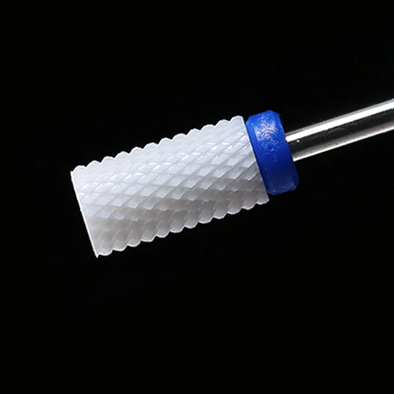 Ceramic Nail Drill Bit Milling Cutter for Electric Manicure Drill Bits Flame Corn Files for Pedicure Machine Polish Accessory