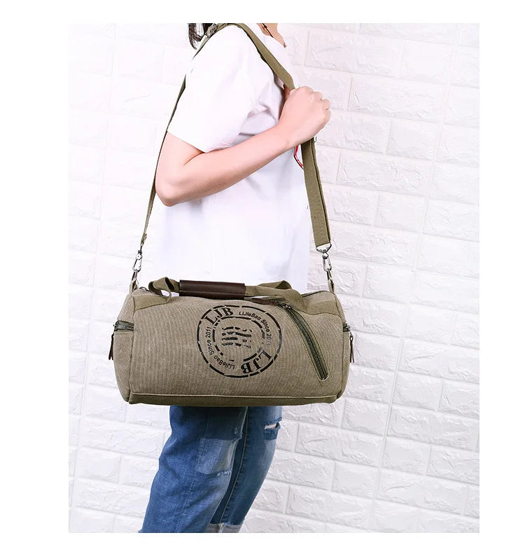 Durable Multifunction Handbag Men Canvas Bag Training Gym Bag Women Fitness Bags Outdoor Sports Bags for Male&Female duffel bags