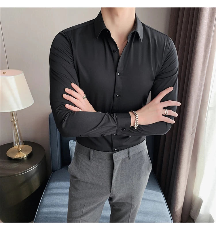 Men's Long-Sleeve Button-Down Shirt
